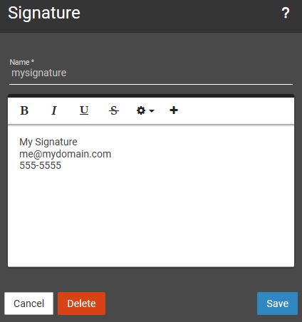 signature form